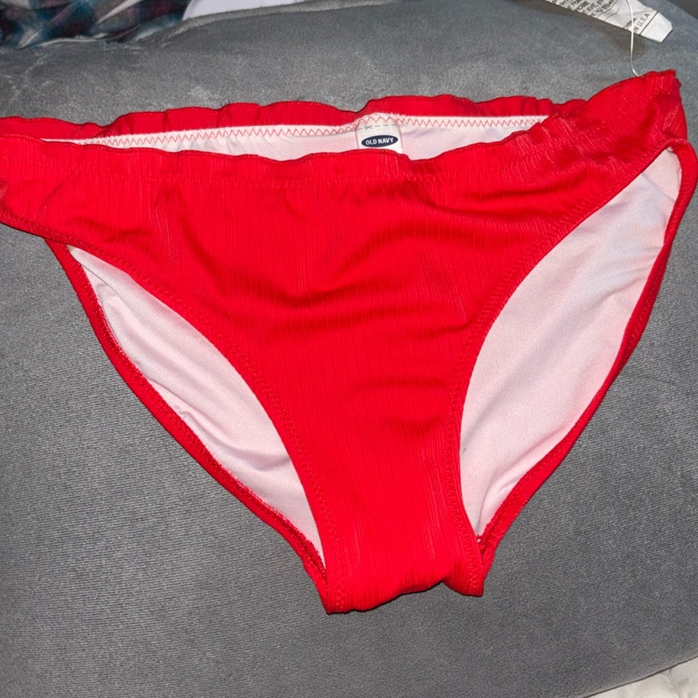 Red bikini bottoms